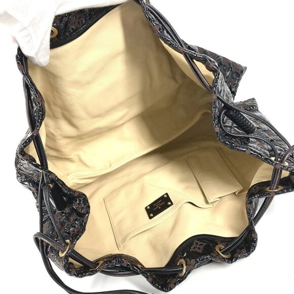 LOUIS VUITTON M95259 Monogram Elvinir Squeeze Drawstring Tote Bag Shoulder Bag - Picture 5 of 15